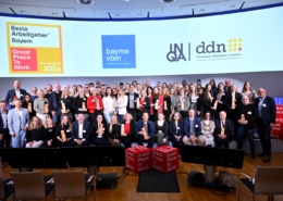 Die Wasserle GmbH unter mit 57 weiteren Unternehmen bei der Preisverleihung „Bayerns Beste Arbeitgeber 2026“ von Great Place To Work®